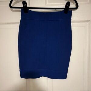 La Cite Blue Women's Fitted Pencil Skirt Size XS
